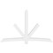 Ekena Millwork Alberta Architectural Grade PVC Gable Bracket, 108"W x 67 1/2"H x 6"D x 6"F, 15/12 Pitch GBP108X68X0606ALB00 - alternate 3